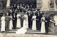 Hochzeit Maria Viktoria mit Georg v. Nostitz  Rieneck. 1940 Foto Heinrich R&ouml;sler