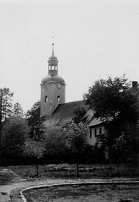 Kirche Pf&ouml;rten vor 1945 Postkarte